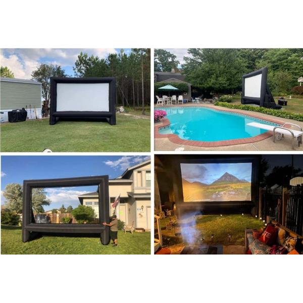 Outdoor Inflatable Projector Screen Air Sealed Double-Sided Projection for Gatherings