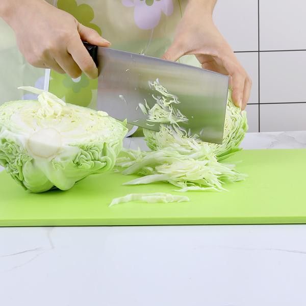 Non Slip  Green Fruit Plastic Chopping Board Mat For Kitchen