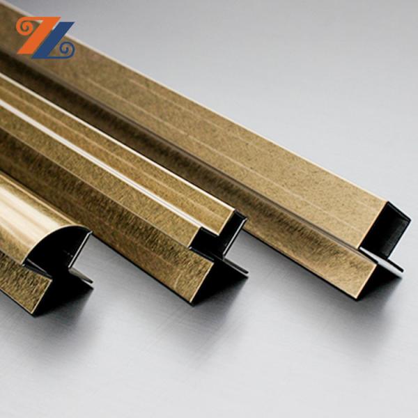 Decoração 8mm de aço inoxidável da proteção de borda da guarnição da telha de Grand Metal 304