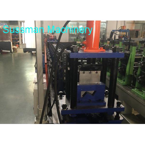 Building Material Ridge Capping Metal Roll Forming Machine For Roof , Low Noise