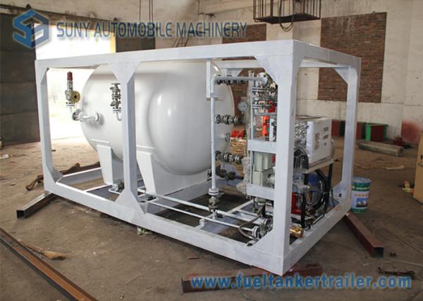 LPG tank trailer truck 4.2MT LPG skid tank Gas Station LPG Filling Plant LPG tank