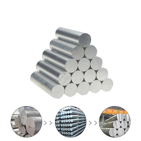 Hard Aluminum Rod Bar Mill Finish 7075 Aluminum Round Bar Customizable