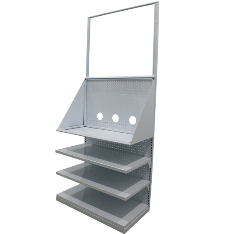 380kg Capacity Retail Display Racks for Metal Goods Cosmetics Liquor PU Leather Cover