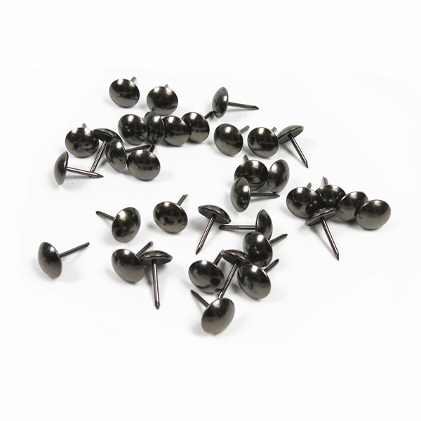 Black Nickel Tack Decorative Upholstery Nails Light Weight For Wood Furniture