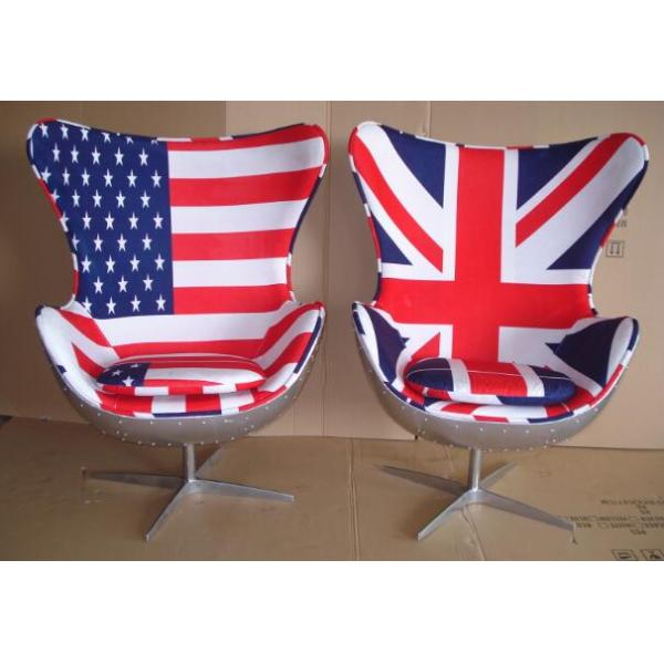 Aluminium Rivited Back Aviator Egg Chair Hand Crafted Hotel chair
