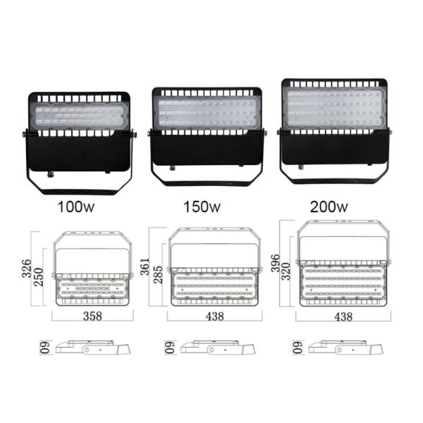 SMD3030 100W Explosion Proof High Power Led Floodlight Die Casting Aluminum