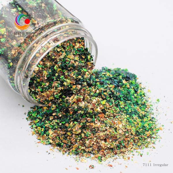 Handicraft Loose Chameleon Glitter Powder Makeup Christmas Decoration Red Blue