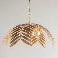 Lumière de pendentif de feuille de fer créative américaine Nordique salon vestiaire Lumière d'hôtel