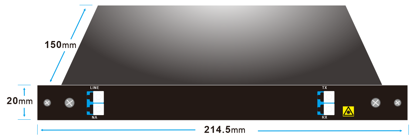 1U Rack DF-SF-CVR-LGX QSFP QSFP28 40 100G 80KM Dual Fiber to Single Fiber Converter Adapter