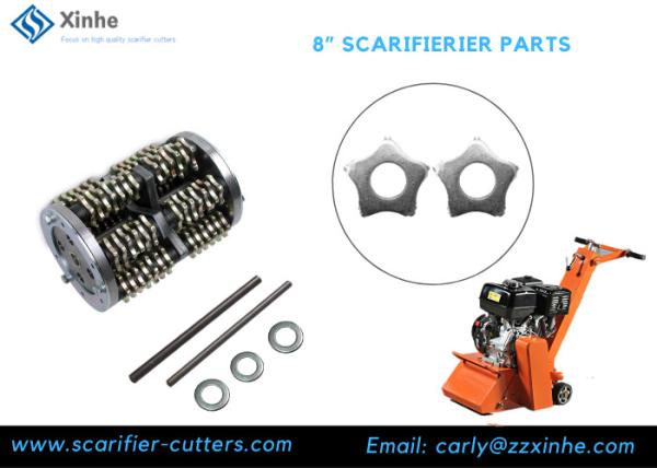 8pt Carbide Cutter TCT Standard And  Drum For Concrete Scarifier Accessories For Resin Floor Coating