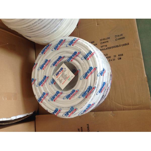 Color blanco de la chaqueta del PVC del aislamiento del alambre multifilar del cable eléctrico para Electric Power