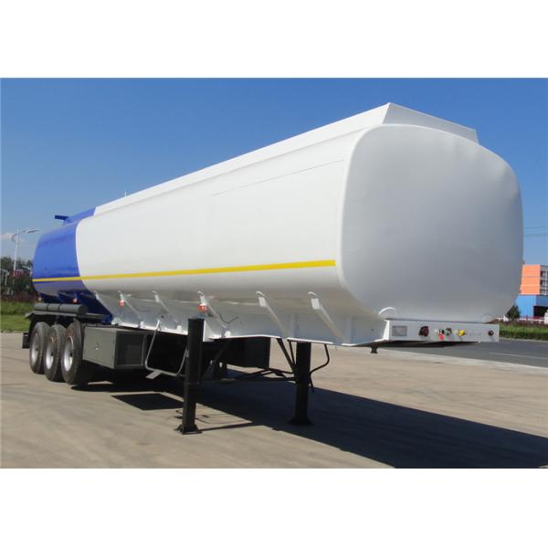 Stainless Steel 30 Tons Fuel Tank Trailer Tri-Axle 35000L 35M3 Fuel Oil Transport Tank Semi trailer