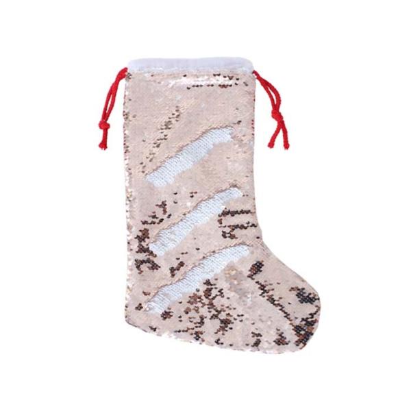 OEM Custom Sublimation Sequin Christmas Stocking Blanks Sublimation Christmas Decorations