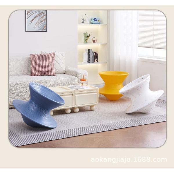 Modern Design Non-slip 360 Degrees Rotating Living Room Accent Chair Children Swivel Gyro Leisure Chair for Mall Shopping