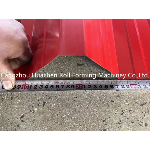 24 Rollers Steel Roofing Sheet Roll Forming Machine with 45# Steel Quenching and Plating and 12 Month Warranty