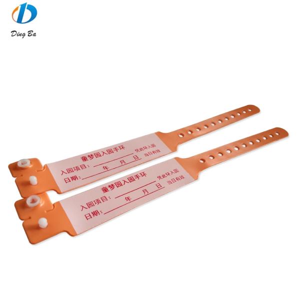 Hospital Patients PVC Medical ID Bracelet Wristband with 250*25mm and 170*18mm Sizes