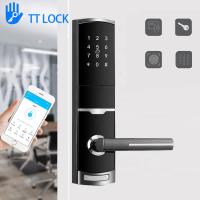 Cerradura de puerta de la contraseña de la cerradura de puerta de Smart del apartamento de la tarjeta del App de TTlock con la pila AA de 4 PC