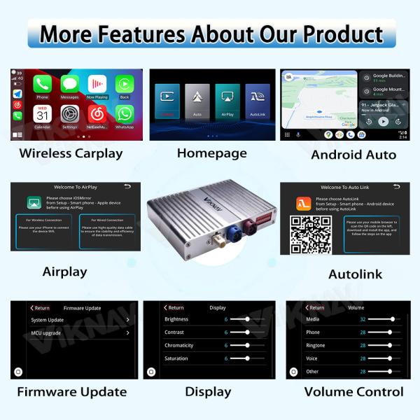 Viknav Linux System For Toyota LC200 2012-2021 Wireless Apple CarPlay Android Auto Only Support Original Car OEM Screen