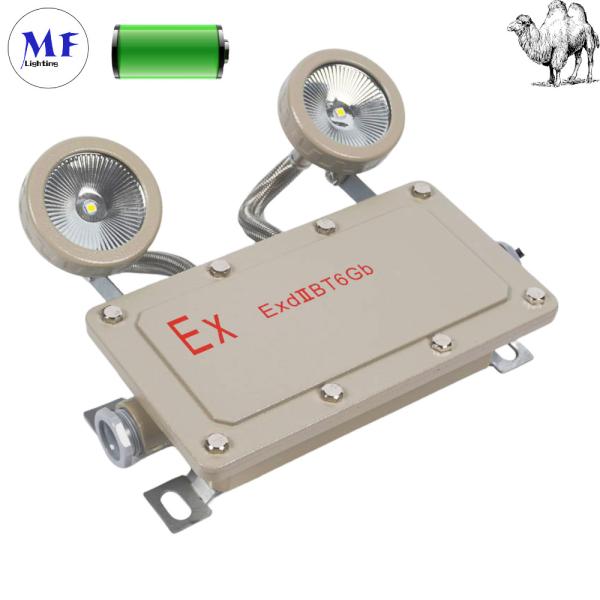 Explosion Proof  2*5W Emergency Exit Light Double Hands Cast Aluminum