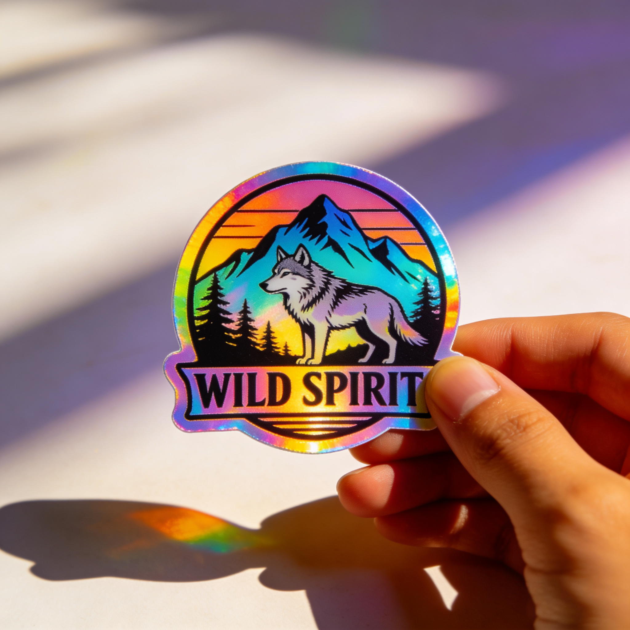 Custom Holographic Stickers Water Resistant Scratch Resistant For Wide Application Scenarios