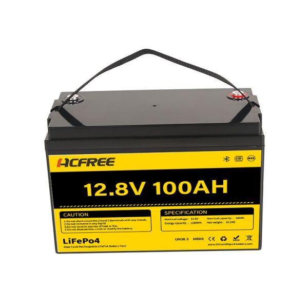 Eco Friendly 12.8V LiFepo4 Battery 1.28Kwh 100Ah LiFePO4 Battery With EVE LF100LA 5000 Deep Cycles