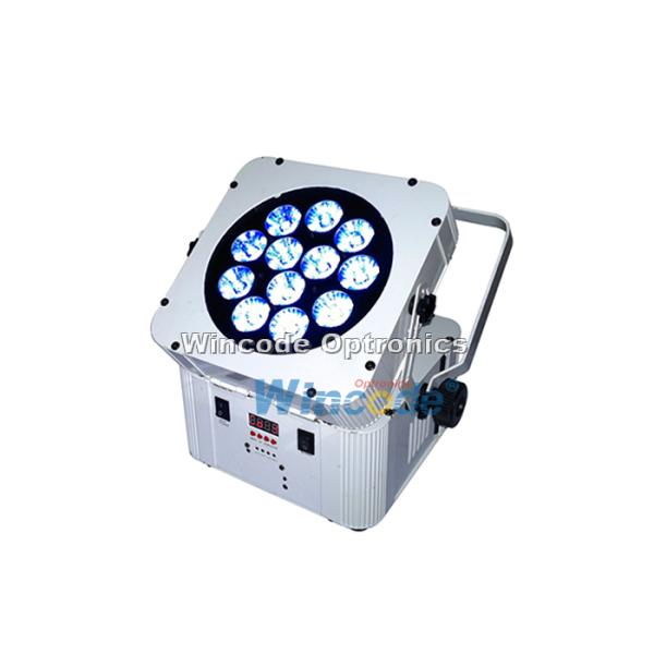 12 × 18W прожекторы сцены с батарейным питанием RGBWA + UV  5 в 1 звук активный для диджей события
