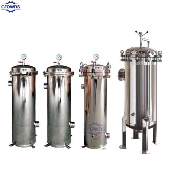 Venda a quente Sistema de tratamento de água de aço inoxidável de boa qualidade Saco Casca de filtro para tratamento de água de coco