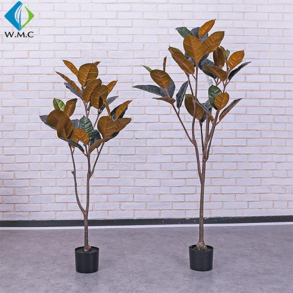 Large Potted Ficus Tree , Indoor Decoration Fake Rubber Tree Plant 5-10 Years Lifetime