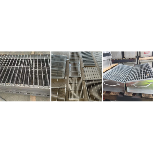 Hot Dip Galvanized Heavy Duty Steel Grating Drain Cover - Corrosion Resistant Trench Drain Cover for Outdoor Floor Grate Drainage