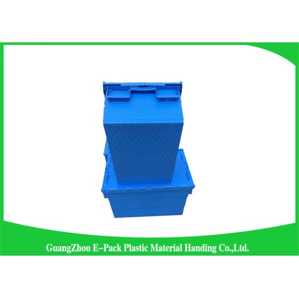 Warehouse Plastic Storage Bins With Lids , 600 * 400 * 315mm Customized Storage Plastic Boxes