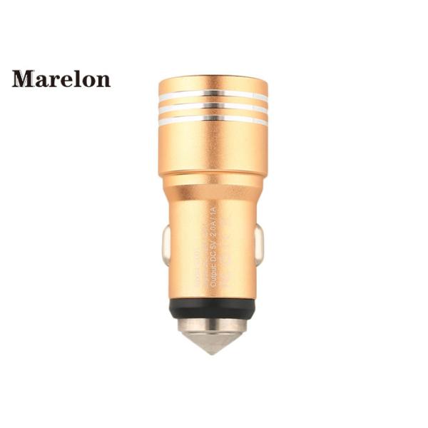Promotional Dual Usb Car Charger Multi Color For Smart Device Charging