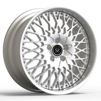 18X8 Aluminum 2 Piece Forged Wheels Metal Finish For Volkswagen Caddy Car Rims