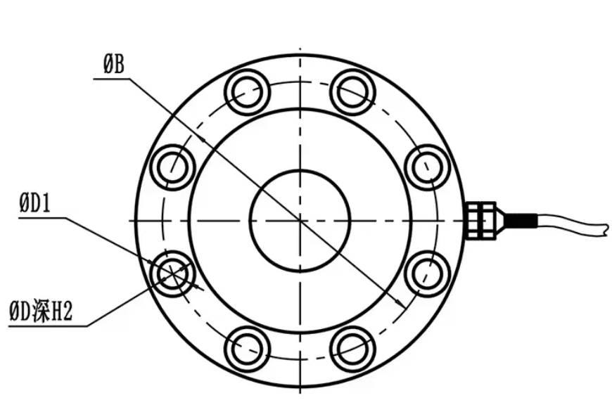 lat Membrane Box Load Cell 300t 500t for Scale