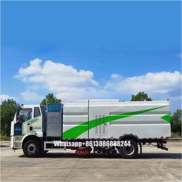 FAW  11000 Liters New Energy Sprinkling Road Sweeper  Road Cleaning  Lorry