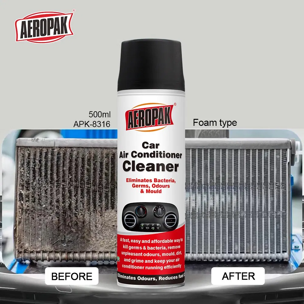 Aeropak 500ml Aerosol High-Efficiency Stain and Odor Removal Air Conditioner Foam Cleaner Spray Suitable for All AC Types