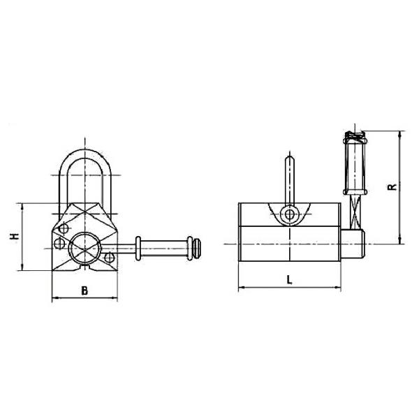 Eco Friendly Magnetic Lifting Tool , Magnetic Plate Lifter Powerful Lifting Ability