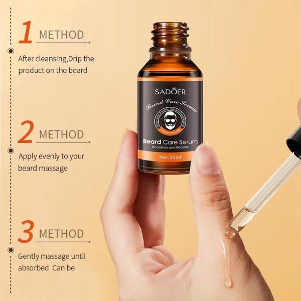 30ml Mens Skincare Products Beard Oil Moisturizing Soften Growth Beard Care