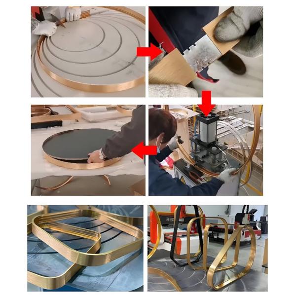 IPX-8 водонепроницаемая Антикитера K30 зеркальная рама алюминиевый профиль ролик-сгибающая машина