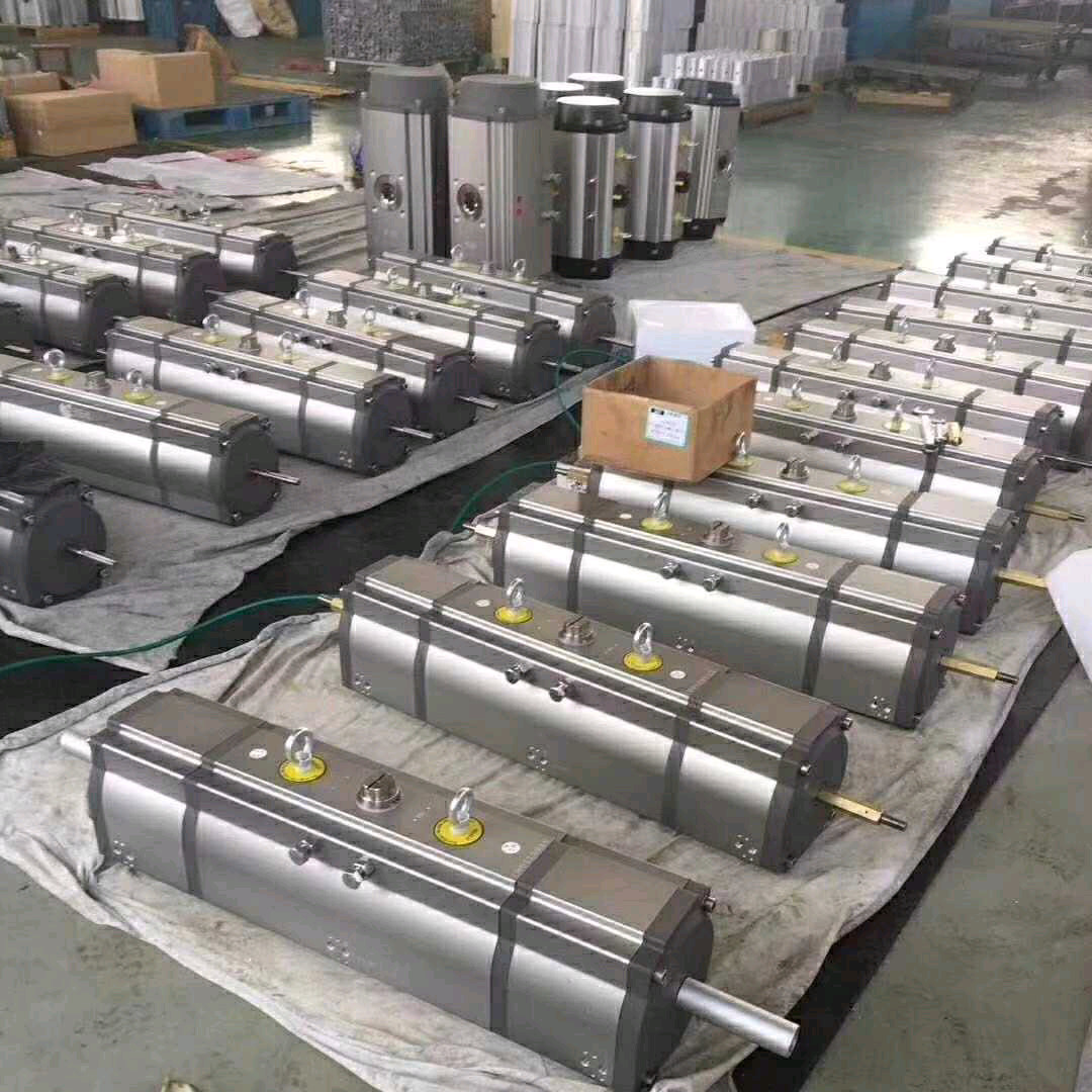 Silver 180 Degree Pneumatic Actuator Aluminum 3 Position Valve Actuator For Control Valves