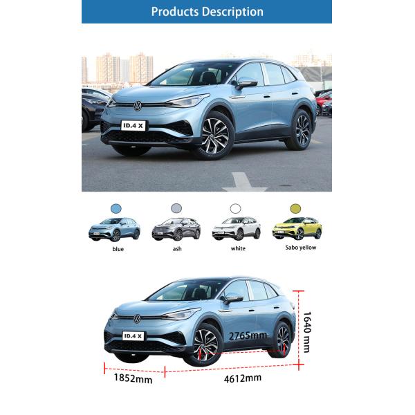 Новые энергетические транспортные средства Чистый внедорожник ID4 VW ID.4 X EV Электрический автомобиль Для Volkswagen