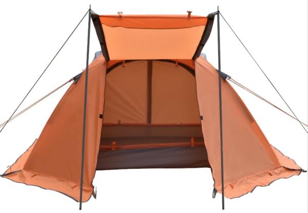 210X180X130cm Orange Waterproof PU2000mm Coated 190T Polyester Cozy Camping Tent
