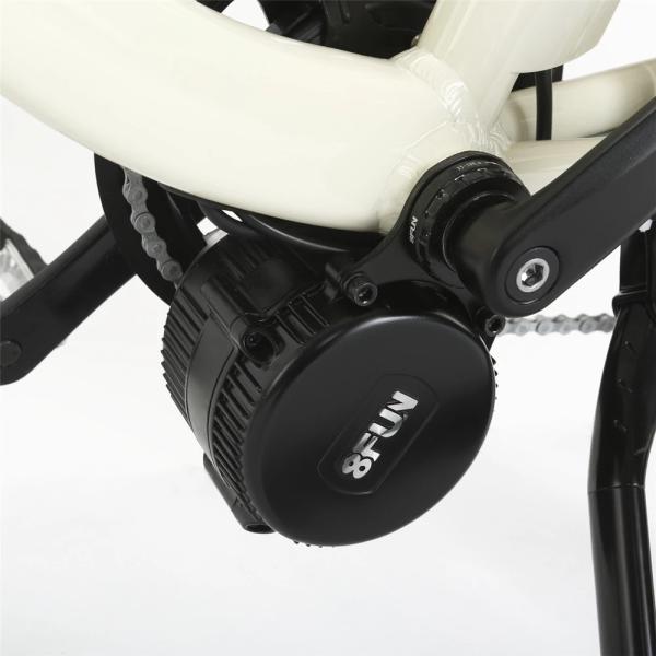 Adjustable Handle Mid Motor Electric Bike , Ladies Electric Bike With LED Mode Display