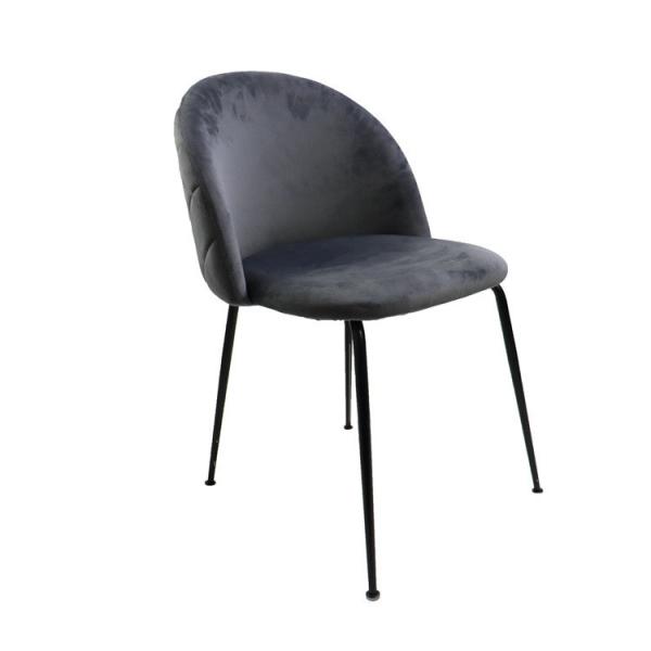 Soft Velvet Upholstered High Back Armless Chairs for Modern Restaurant Seating