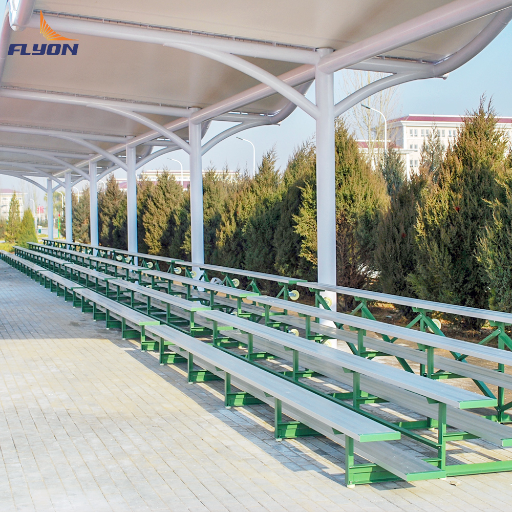 Quick Installation Modular Design Aluminum Bleachers with 5-Year Warranty for Portable Stadium Seating