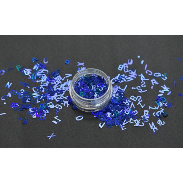 Excellent Nail Art Effect Poly Holographic Chunky Glitter Letter Shape Glitter Mix for Crafts within 365 Colors