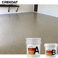 Les flocons colorés collent le plancher de résine enduisant Grey Finishes à haute brillance