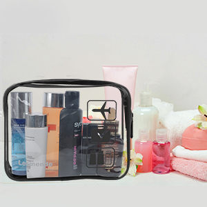 Small Clear PVC Waterproof Bag with Zipper Closure, Mini Portable Transparent Plastic Organizer Pouch for Cosmetic, Make