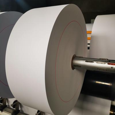 Rolo de papel de papel térmico do recibo térmico do rolo 810mm do jumbo de 65GSM 55GSM