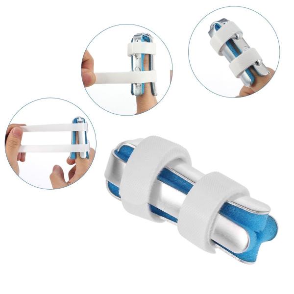 Finger brace for arthritis several types available metal finger splint blue color
