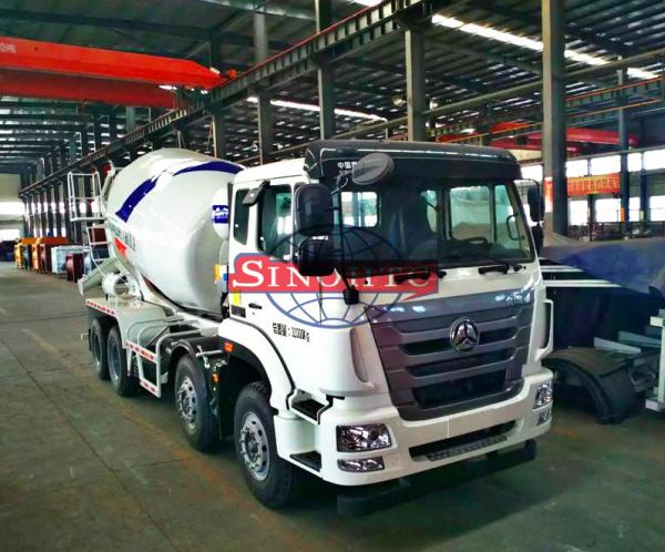 14m3 - 16m3 Volume Concrete Transport Truck 8x4 Driving Type LHD / RHD Steering